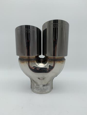 Sierstuk black pearl RVS Dubbel Rond – versprongen – 2 x 76, Ophalen of Verzenden, Nieuw