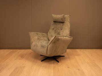 Relax fauteuil Justin van Chill- Line, hoge showroomkorting, Verzenden, Minder dan 75 cm, Nieuw, Stof
