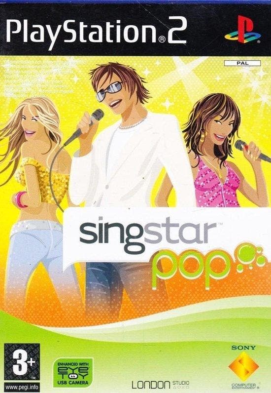 Playstation 2 SingStar Pop, Spelcomputers en Games, Games | Sony PlayStation 2, Zo goed als nieuw, Verzenden