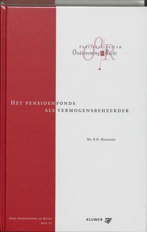 Het pensioenfonds als vermogensbeheerder / Onderneming en, Boeken, Wetenschap, Gelezen, Verzenden