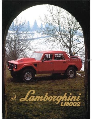 1986 LAMBORGHINI LM002 PERSMAP DUITS, Nieuw, Author
