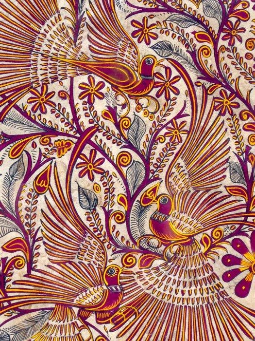 Artesano anónimo - El despertar de las aves del paraíso, Antiek en Kunst, Kunst | Niet-Westerse kunst