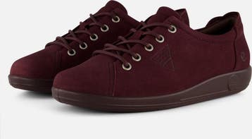 Ecco Soft 2 - maat 37 - Sneakers bordeaux Nubuck - Dames, Verzenden, Nieuw