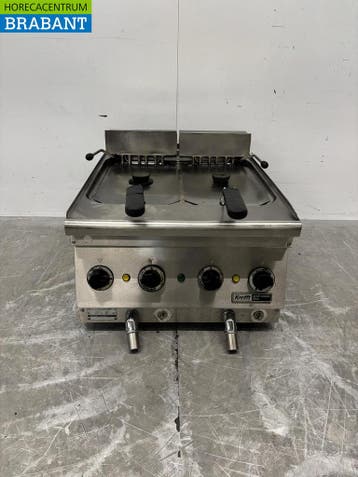 RVS Kreft Frituur 2 x 12 liter 50 cm 400V Horeca, Ophalen of Verzenden, Gebruikt
