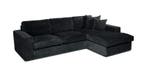 Hoekbank Leiden - hoekbanken - Zwart, Nieuw, 150 cm of meer, Stof, 200 tot 250 cm
