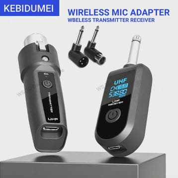 Draadloos UHF XLR Microfoon Systeem: Zender & Ontvanger voor, Verzenden, Nieuw