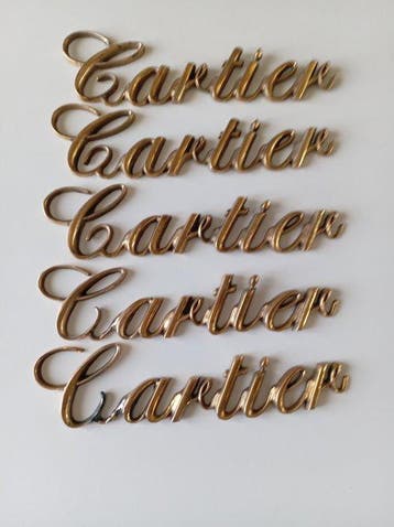 Cartier - Bureaubordje of boetiekbord met Cartier-merk -