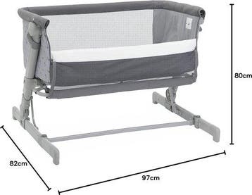 Cosleeper CHICCO NEXT2ME GO BABYWIEG ECO+ SOFT GREY, Verzenden, Nieuw
