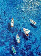 Jasmin Navoyan - BOATS / SEA series, 3D Textured painting