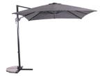 Zweefparasol Libra Grijs 250x250cm inclusief kruisvoet &, Ophalen of Verzenden, Nieuw