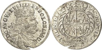 Dreigroescher (trojak) 1754, Sachsen-kurlinie ab 1547 (al..., Verzenden
