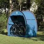 vidaXL Fietstent met dak met opslag Blauw 210 x 90 x 174 cm, Verzenden, Nieuw, Tot en met 2