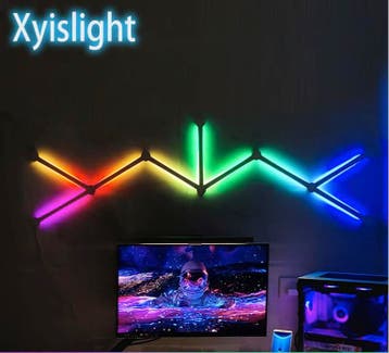 RGB DIY Wandlamp LED Panelen App Muziekreactie, Verzenden, Nieuw