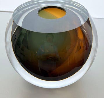 George Broft - sculptuur, “ SOLAR ECLIPSE “ Unique - 15 cm -