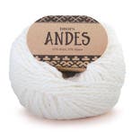 DROPS Andes Uni Colour - 1101 wit - Wol Garen, Ophalen of Verzenden, Nieuw