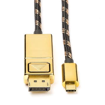 USB C naar DisplayPort kabel | Roline | 2 meter, Computers en Software, Pc- en Netwerkkabels, Verzenden, Nieuw