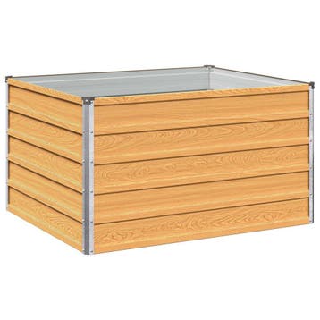 vidaXL Verhoogd Tuinbed Naturel 100 x 80 x 55 cm koudgewalst, Tuin en Terras, Verzenden, Nieuw, Metaal, 60 tot 100 cm