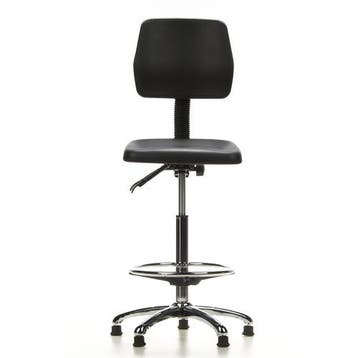 Werkkruk/Verhoogde Bureaustoel | Kunstleder | Zwart |, Verzenden, Nieuw