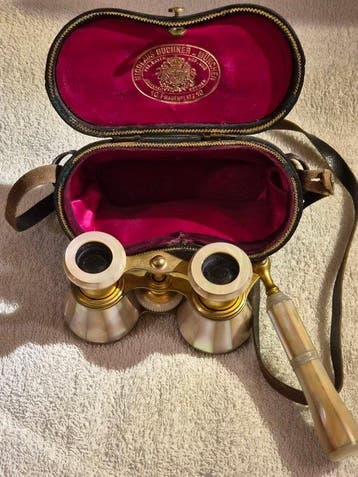 Zoom binoculars - Opernglas mit Lorgnette - 1850-1900 -
