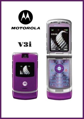 Motorola V3i purple - Mobiele telefoon - In vervangende, Nieuw