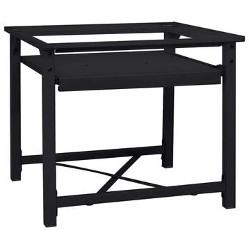 vidaXL Wasmachineverhoger Zwart 60 x 56 x 52 cm Staal, Witgoed en Apparatuur, Verzenden, Nieuw