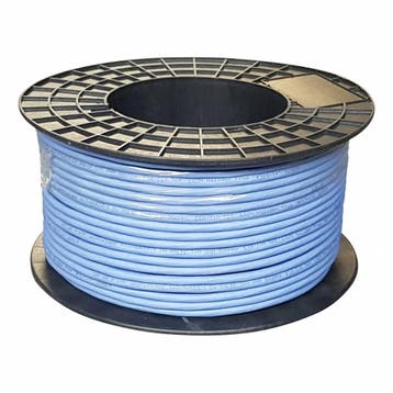 UTP CAT6a stug 100M 100% koper blauw (netwerkkabel op rol), Computers en Software, Ophalen of Verzenden, Nieuw