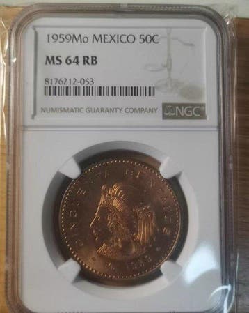 Mexico. 50 Cents 1959 Mo (Zonder minimumprijs)