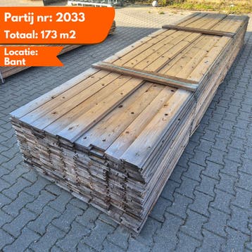 Grote Partij Thermo Vuren Halfhouts Rabat 5100x140-130x18 mm, Ophalen of Verzenden, Nieuw