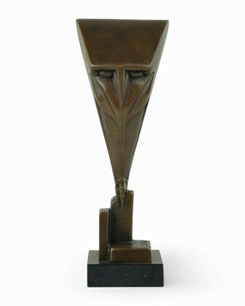 Chris van der Hoef (1875-1933) - after - sculptuur, Owl in