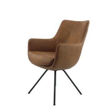 Eetkamerstoel Gealux Miami, Huis en Inrichting, Stoelen, Ophalen of Verzenden, Nieuw, Bruin, Eén