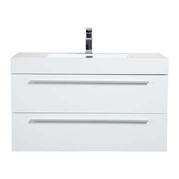 Badkamermeubel Mika 100cm mat wit, Doe-het-zelf en Verbouw, Verzenden, Nieuw