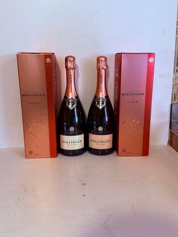 Bollinger, Rosé - Champagne - 2 Flessen (0.75 liter), Verzamelen, Nieuw