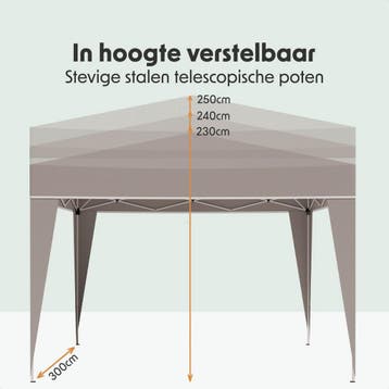 2dekans | LifeGoods Partytent - Paviljoen - EasyUp -, Ophalen of Verzenden, Zo goed als nieuw