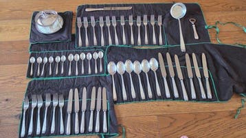 Bestekset voor 12 personen (46) - .800 zilver