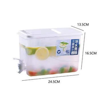 4L Koelkast Watercontainer met Kraan – Drankdispenser PP, Verzenden, Nieuw