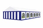 Premium Partytent PVC 6x12x2 mtr in Wit-Blauw (6x12 meter), Verzenden, Nieuw, 2 meter of meer, Partytent