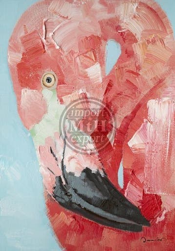Olieverf schilderij Flamingo van Ter Halle, Ophalen of Verzenden, Nieuw
