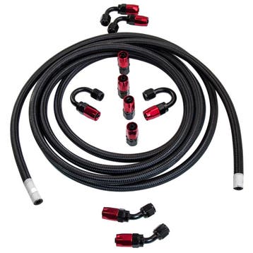 AN-6 AN6 6-AN Braided Nylon Fuel Oil Hose Line 5 M, Verzenden, Nieuw, Universele onderdelen