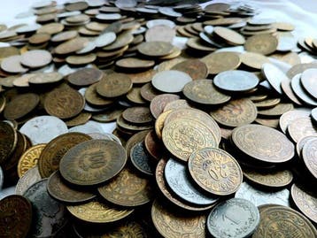 Tunesië. 1+ KG of vintage coins. 1960-1990s (Zonder