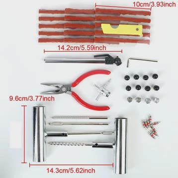 Universele Bandenreparatieset Motor & Auto - Tubeless Banden, Verzenden, Nieuw