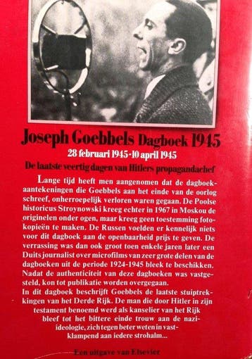 Dagboek 1945 - Goebbels 9789010021618, Verzenden, Gelezen, Goebbels