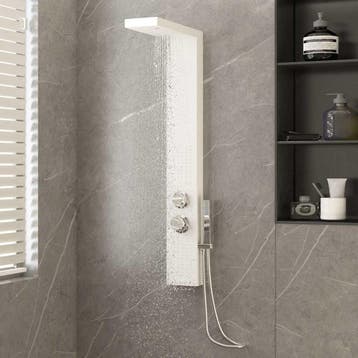Douchepaneel Aluminium Wit - Retourdeal 35% Korting, Doe-het-zelf en Verbouw, Ophalen of Verzenden, Zo goed als nieuw, Rvs, Douche