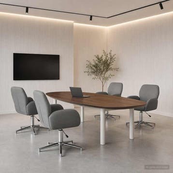 vidaXL Draaiende Bureaustoelen 4 st 54 x 58 x 90 cm, Verzenden, Nieuw