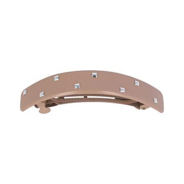 Haarspeld Patentspeld 9cm – Recht - Studs – Bruin, Nieuw