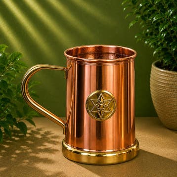 Puur koperen luxe mok/beker – speciaal Copper Specialist, Ophalen of Verzenden, Nieuw