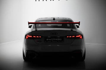 Maxton Carbon Spoiler met beugels V.1 met LED Audi A5 / A5, Verzenden