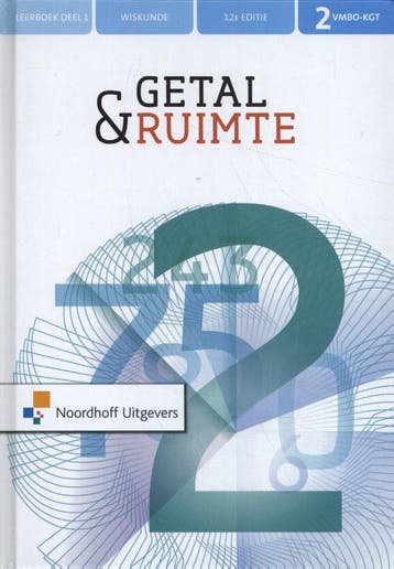 Getal en ruimte 12e ed 2 vmbo kgt deel 1 9789001900236, Boeken, Zo goed als nieuw