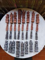 Schaakspel - Visnu- Garuda - Hout, Antiek en Kunst, Kunst | Niet-Westerse kunst
