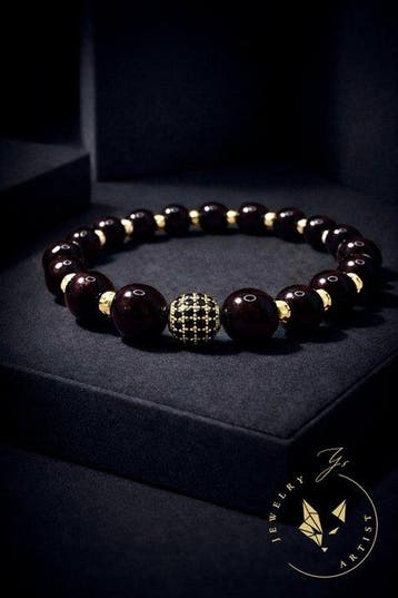 Op maat - Granaat - Zilver 925 - Certificaat - Armband -