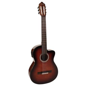 Valencia VC564CEBSB Cutaway Klassieke Gitaar 4/4 Brown, Ophalen of Verzenden, Nieuw